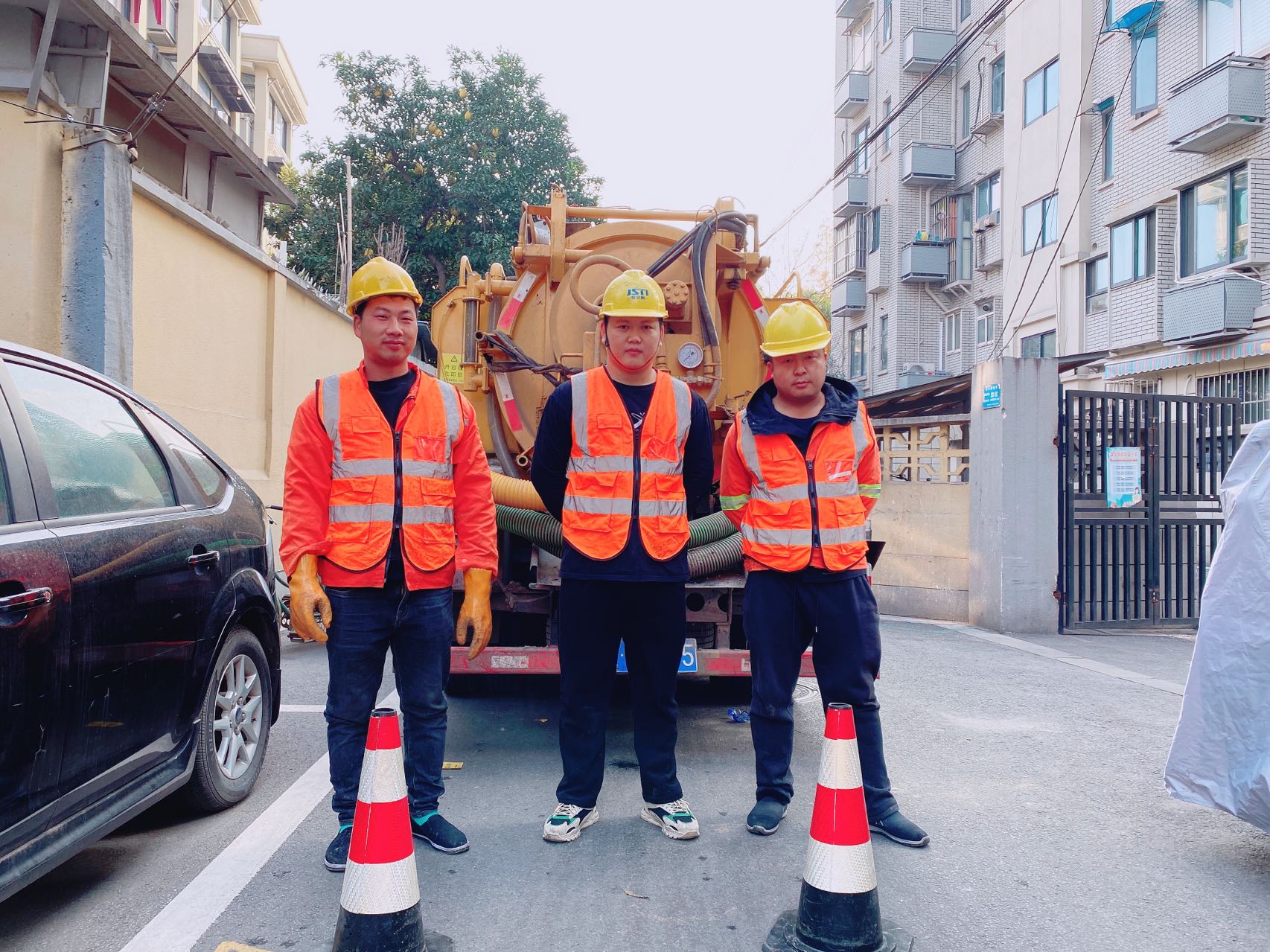 曹后南京某小区管道清淤检测施工